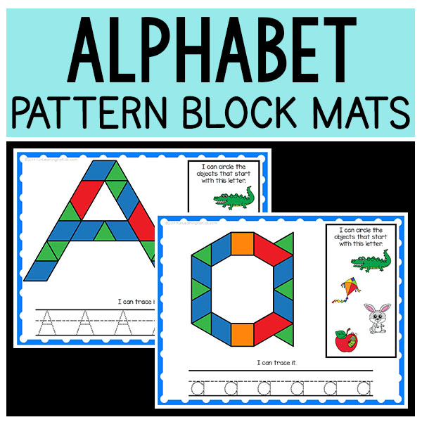 Alphabet Pattern Block Mats